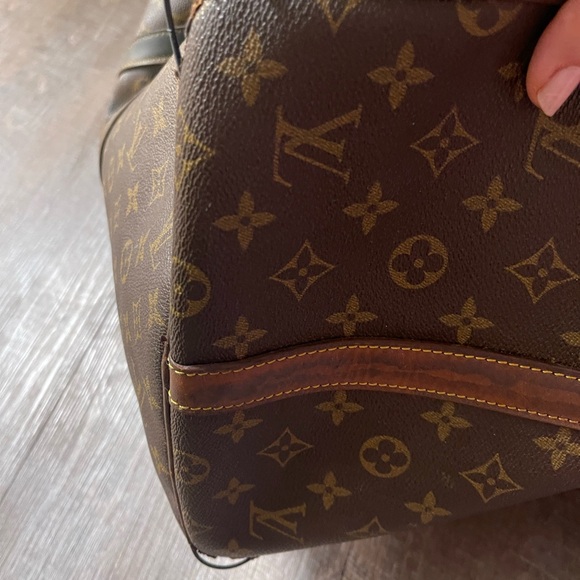 Louis Vuitton Keep-all 55 Monogram Brown Travel Bag VINTAGE 2002 - Picture 7 of 13